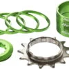 Reverse Singlespeed Kit 13T Tandwiel + 7 Spacers - Groen