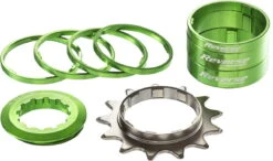 Reverse Singlespeed Kit 13T Tandwiel + 7 Spacers - Groen