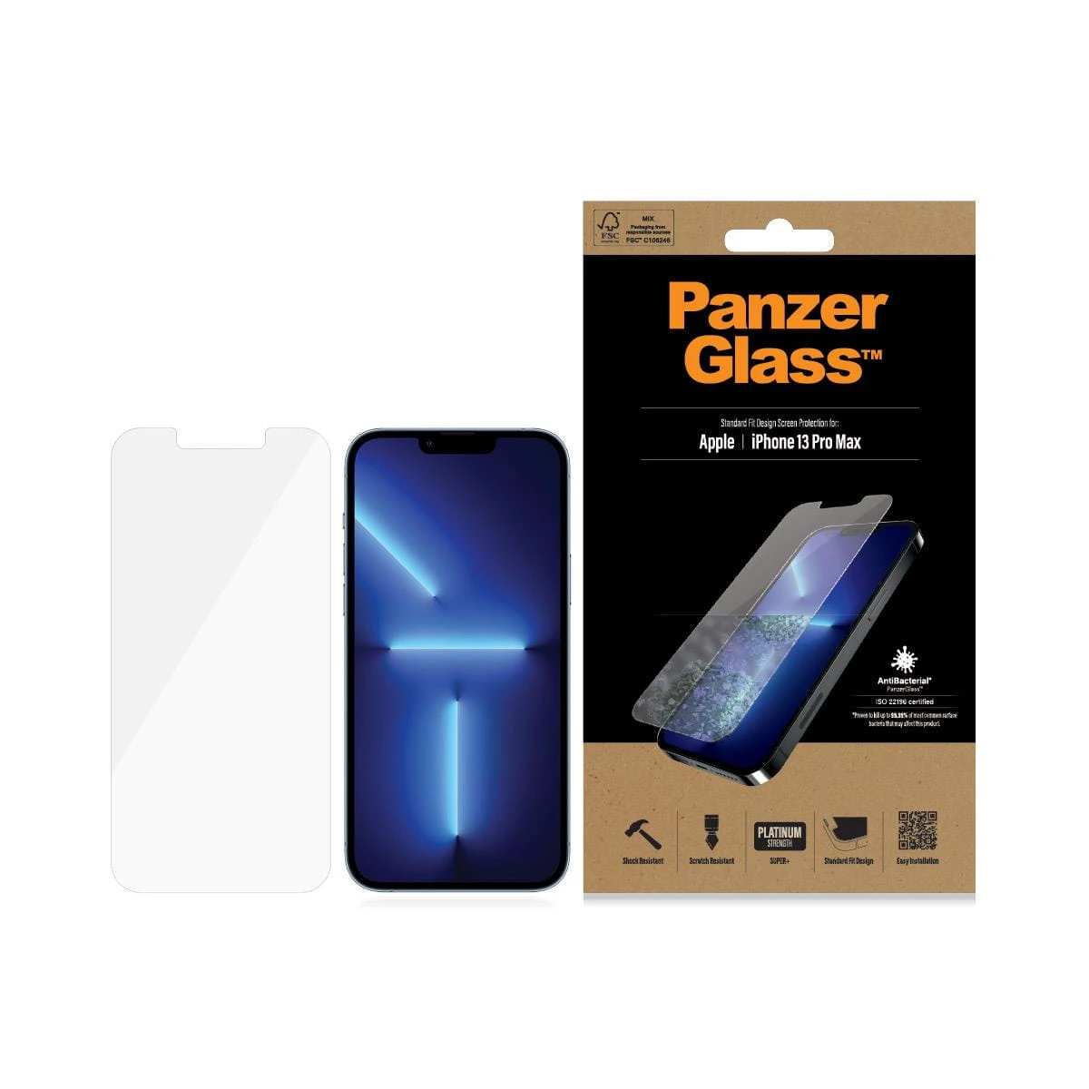 PanzerGlass Apple IPhone 13 Pro Max Antibacterieel 3 PanzerGlass Apple IPhone 13 Pro Max Antibacterieel - Afbeelding 3