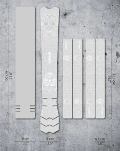 Dyedbro Beschermingsset Voor Montuur - Día De Muertos - Wit Matte