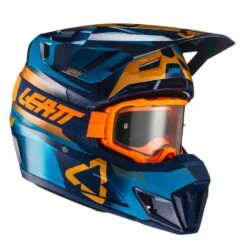 LEATT Helm Incl. Bril 7.5 V21.1 Blauw-geel