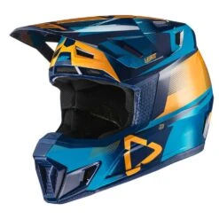 LEATT Helm Incl. Bril 7.5 V21.1 Blauw-geel -Fiets Verkoop LEATTHelminkl Brille7 5V21 1blau gelb 5