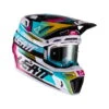 LEATT Helm Incl. Bril 8,5 V22 Aqua/Royal Turquoise-wit-geel