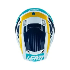 LEATT Helm Incl. Bril 8,5 V22 Grafisch Blauw-wit-geel -Fiets Verkoop LEATTHelminkl Brille8 5V22Graphicblau weiss gelb 3