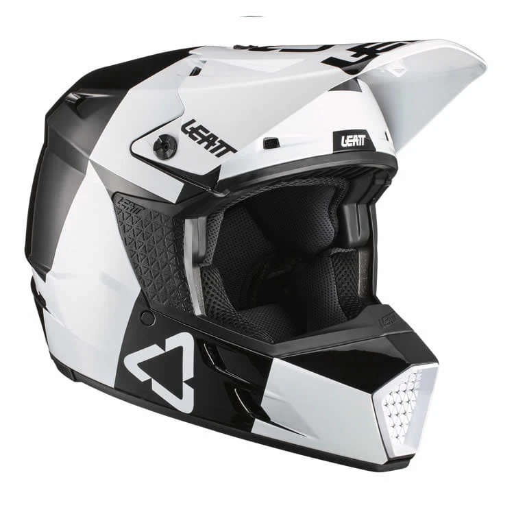 LEATT Motorcrosshelm 3.5 Junior V21.3 - Wit-zwart 1 LEATT Motorcrosshelm 3.5 Junior V21.3 - Wit-zwart