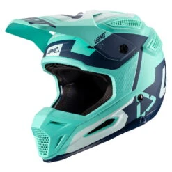 LEATT Motorcrosshelm GPX 5.5 Composiet - Groen-blauw-wit