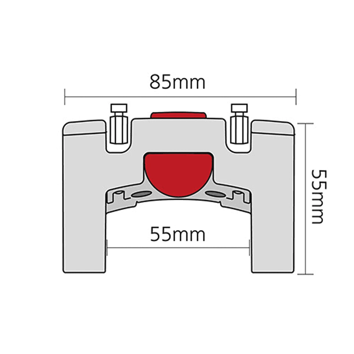 KLICKFIX Stuuradapter Universeel - Zwart 2 KLICKFIX Stuuradapter Universeel - Zwart - Afbeelding 2