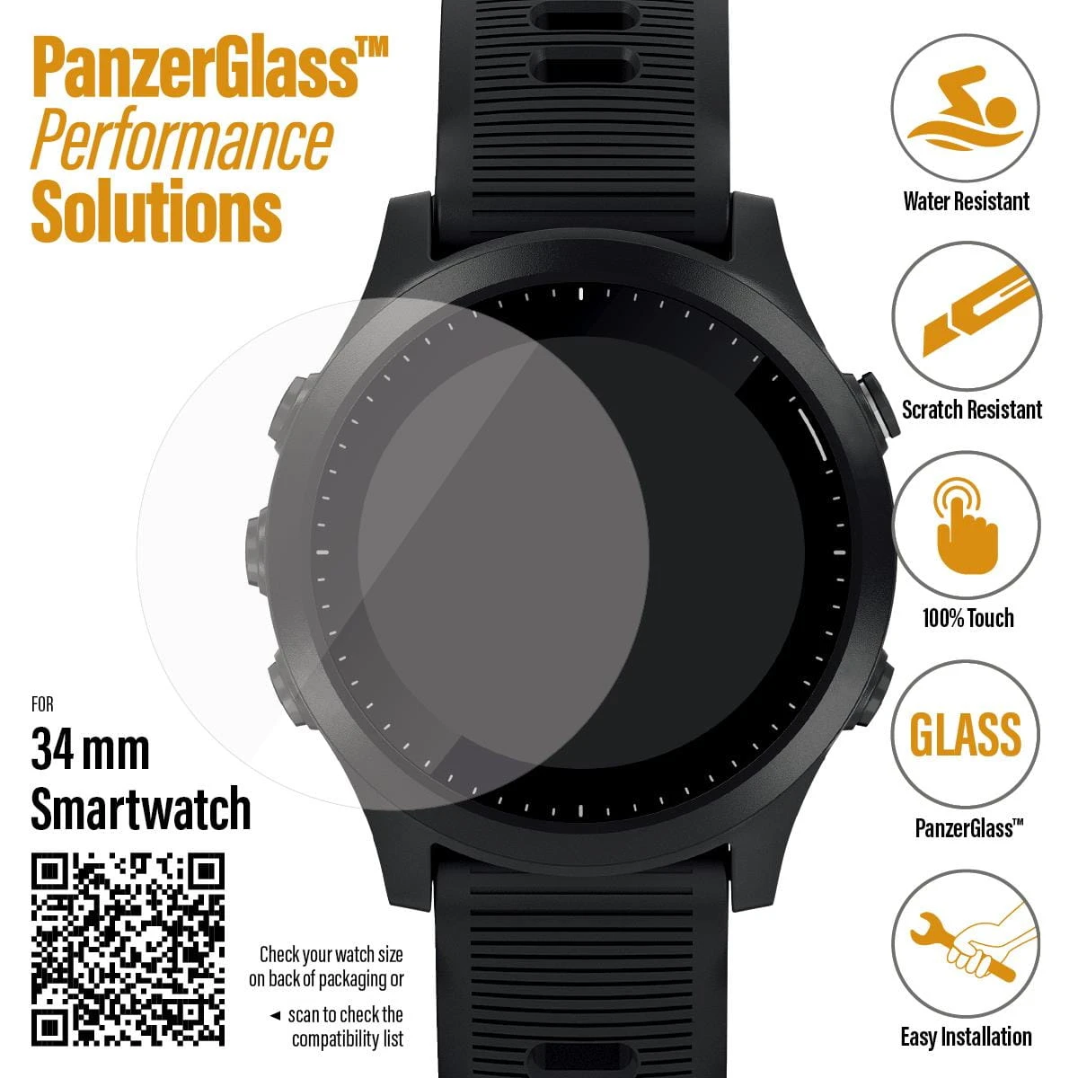 PanzerGlass SmartWatch 34 Mm 5 PanzerGlass SmartWatch 34 Mm - Afbeelding 5