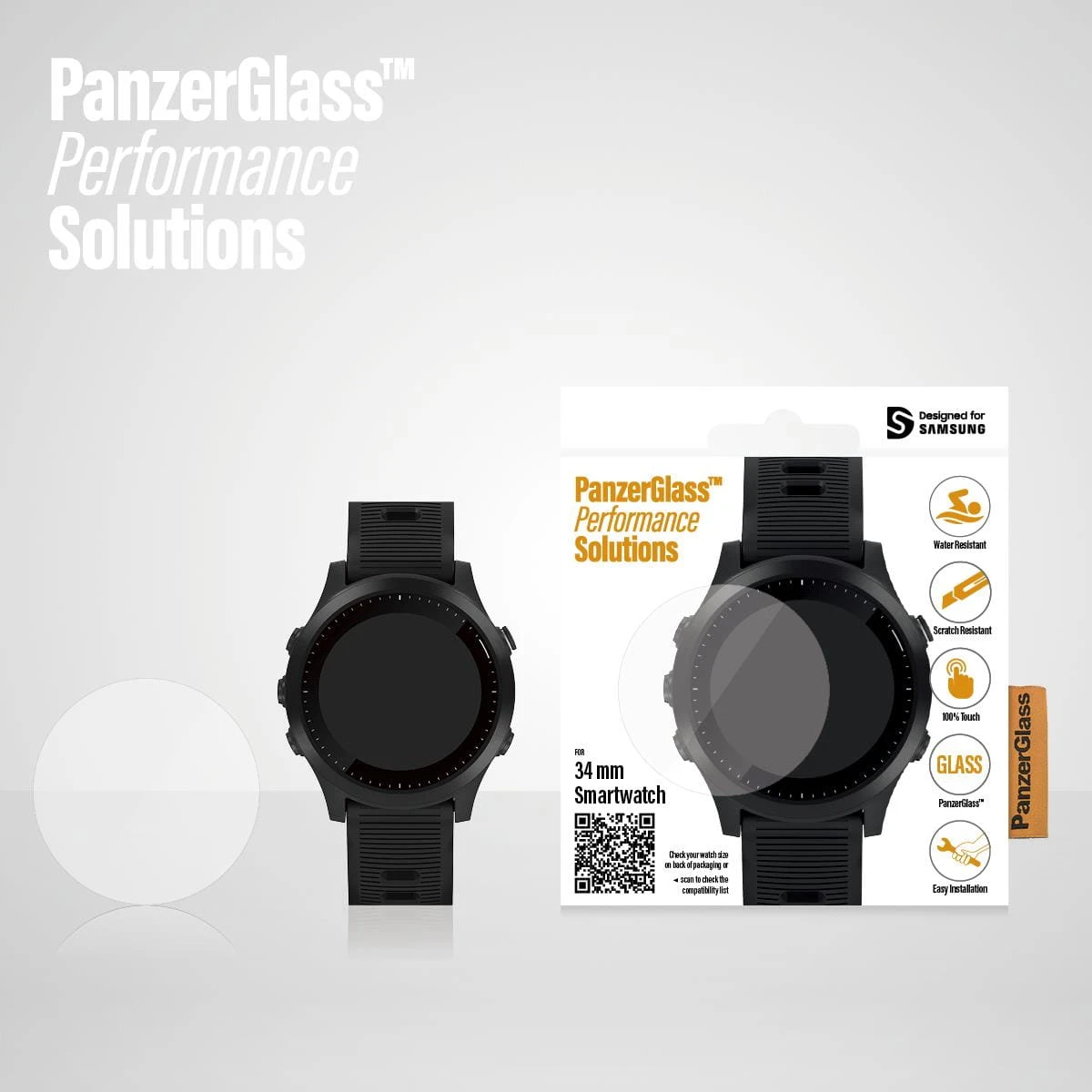 PanzerGlass SmartWatch 34 Mm 3 PanzerGlass SmartWatch 34 Mm - Afbeelding 3