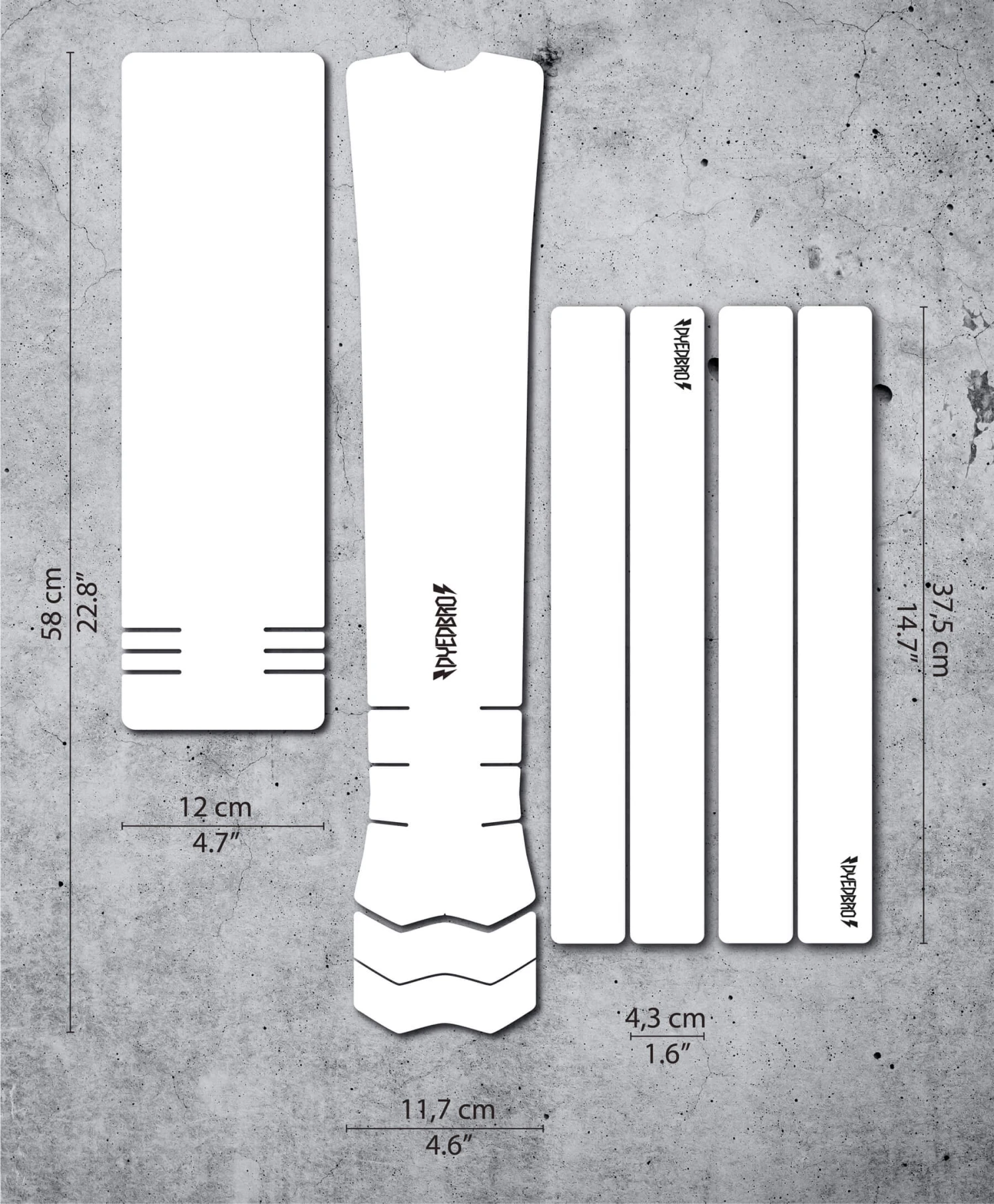 Dyedbro E-bike Frame Beschermingskit Heldere Glans - Zwart 1 Dyedbro E-bike Frame Beschermingskit Heldere Glans - Zwart