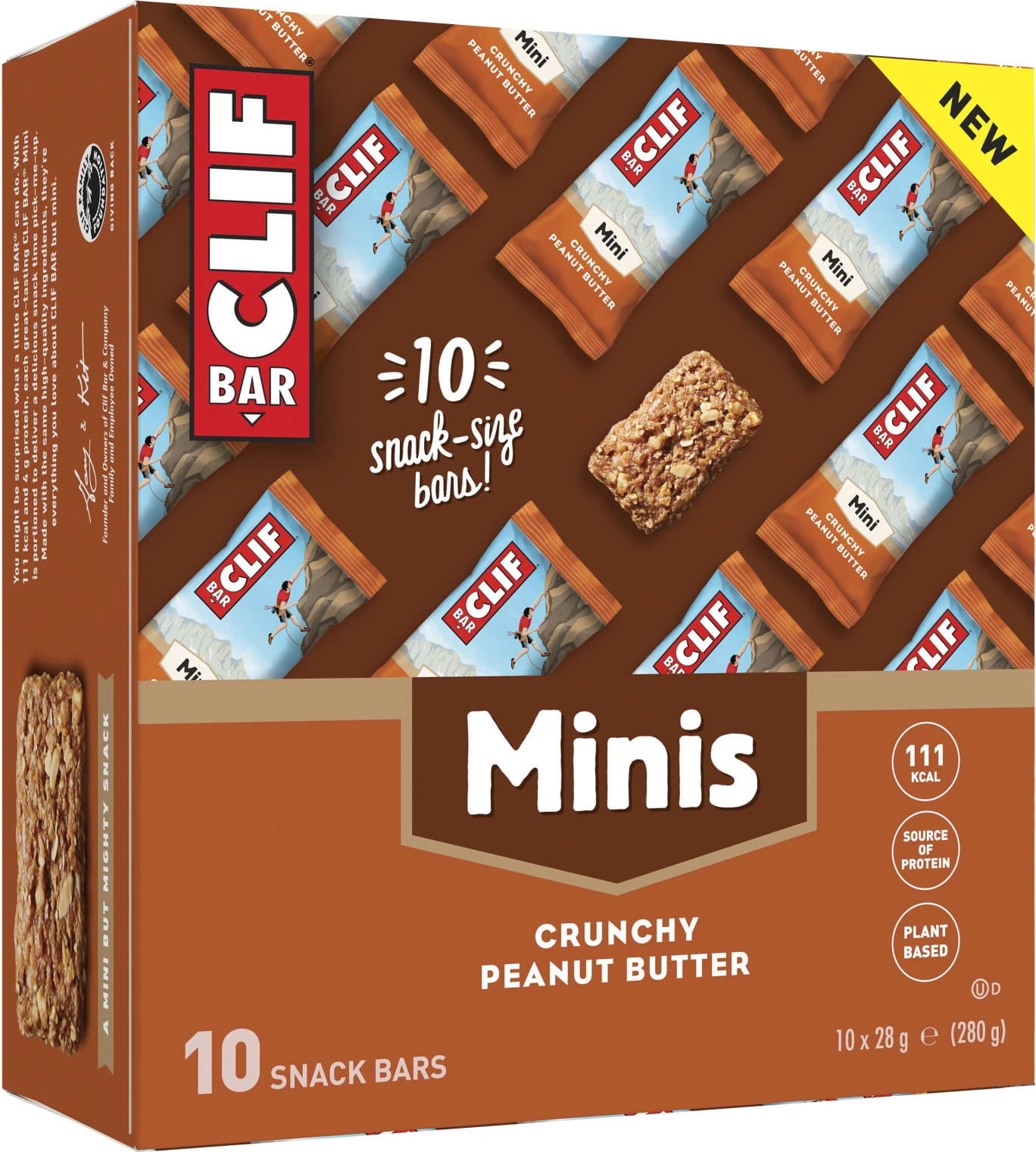 CLIF® Bar Energiereep Energy Bar Mini - Krokante Pindakaas - 10 Stuks 2 CLIF® Bar Energiereep Energy Bar Mini - Krokante Pindakaas - 10 Stuks - Afbeelding 2