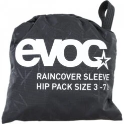 Evoc Regenhoes Hip Pack - M - Zwart 3 Evoc Regenhoes Hip Pack - M - Zwart -Fiets Verkoop evoc raincover sleeve hip pack black 2