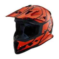 IXS 361 2.1 Motorhelm Oranje Zwart