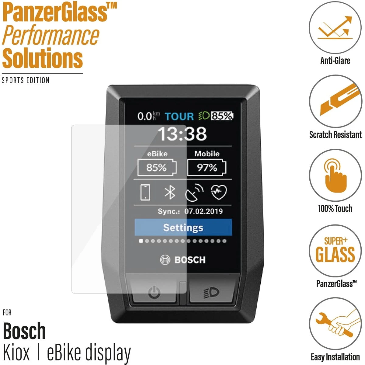 PanzerGlass Bosch Kiox BUI330 Anti-verblinding 2 PanzerGlass Bosch Kiox BUI330 Anti-verblinding - Afbeelding 2